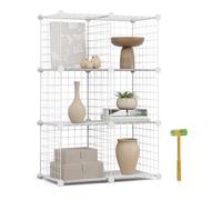 Newlux Estantería modular Titan C6 metálica 6 cubos (64,5x94,5x31,5 cm)