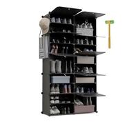 Zapateros cube c10 newlux negro 10 compartimentos, 40 pares (83x32x155cm)