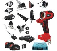 NEWONE Kit de herramientas eléctricas 13 en 1 compatible con baterías Makita de 18 V, juego de herramientas inalámbricas, 2 baterías de 4000 mAh y cargador, incluye bolsa de transporte