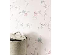 Newroom papel pintado azul pastel floral dormitorio salón
