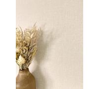 Newroom papel pintado beige liso efecto lino para salón