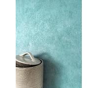 Newroom Papel Pintado Turquesa No Tejido Efecto Estuco - Moderno Color Liso Estilo Hormigón para Salón Dormitorio Cocina