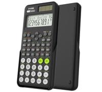 NEWYES Calculadora Científica 991MS con Cubierta, 401 Funciones de cálculo, Ideal para Estudiantes universitarios de Secundaria, Estudios y exámenes (Negro)