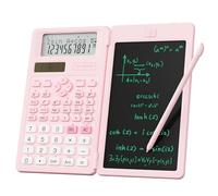 NEWYES Calculadora Científica con Tableta Escritura y Bolígrafo, 82MS-Rosa