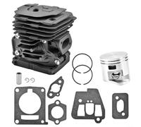 Nexbrill Cilindro para kit de pistón con juntas, pieza de motor de acero sustituye a 4147 020 1206 compatible con FS240 FS240C FS240R FS360C FS361C Desbrozadora Instalación rápida Juego completo