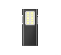 Nexbrill COB Luz de trabajo recargable Proyector 4 modos 2000mAh portátil compacto antorcha para camping senderismo reparación al aire libre 15x8x5cm (Negro)