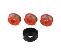 Nexbrill Línea de recortadora automática y cubierta de base de carrete para Bosch ART 23 26 30 COMBITRIM EASYTRIM 8 m 1.6 mm ABS Nylon Reemplazo Carrete Instalación Rápida Ajuste Seguro Jardín Corte