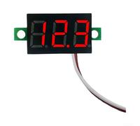 NexRen Cabezal de voltímetro CC digital de 0.27 pulgadas para uso integrado en fuentes de alimentación, monitores de batería y circuitos de CC, rango de 5-30 V (rojo)