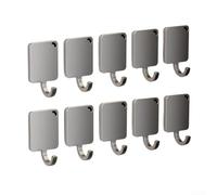 Nexren Ganchos magnéticos para puertas de refrigerador, diseño de metal robusto con potente imán para uso diario en espacios de cocina y oficina (10 piezas)
