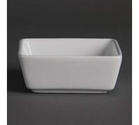 Nextday Catering y729 Mini fuente cuadrada, Dim 80 mm x 80 mm x 35 mm, 3.125 "x 3.125" x 1.125 "(Pack de 12)