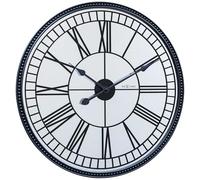 NeXtime 3255 Cleopatra Mirror Reloj de Pared, Negro, 56 cm