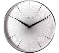 Nextime 3511wi reloj de mesa o pared reloj de cuarzo círculo blanco