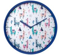 NeXtime 7352 Alpalca Reloj de Pared, Azul, 30 cm