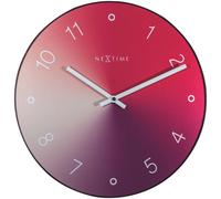 Nextime 8194ro reloj de mesa o pared reloj de cuarzo círculo rojo