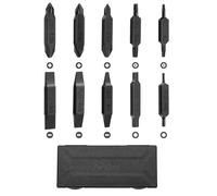 NexTool, Kit de bits, 10 juegos de bits de destornillador de doble extremo para multiherramientas, NexTool Pocket Tool E1 y el buque insignia Captain, bit de ranura, Phillips, Hex y Torx con estuche