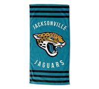 NFL Jacksonville Jaguars Stripes Toalla de Playa, 30" x 60"