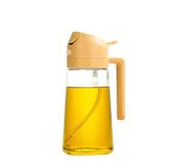 NGTFDCP Dispensador de aceite, Dispensador De Aceite 2 En 1, Pulverizador, Botella Vertedora, Contenedor, Vaporizador for Cocina, Ensalada, Barbacoa, Acampada para freidora, ensalada(1Pcs Yellow)