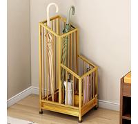 NHralpajj Paragüero de Hierro | Multicolor 25x20x62cm, 40x25x62cm: Entrada Pasillo Puerta(Gold,40x25x62cm)
