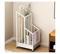 NHralpajj Paragüero de Hierro | Multicolor 25x20x62cm, 40x25x62cm: Entrada Pasillo Puerta(White,25x20x62cm)