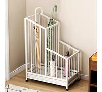 NHralpajj Paragüero de Hierro | Multicolor 25x20x62cm, 40x25x62cm: Entrada Pasillo Puerta(White,40x25x62cm)