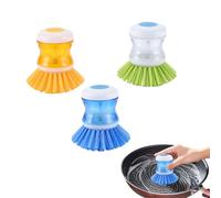 Niaciswe Cepillo de Palma para Dispensador de Jabón 3 Piezas Cepillo con Dispensador de Jabón Cepillo Fregar Platos Cepillo para Fregar Platos Cepillo Lavavajillas con Dispensador para Limpieza Ollas