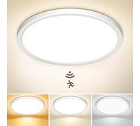 NIBSHOOM Plafon LED Techo con Sensor de Movimiento Ø22CM