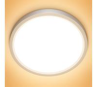 NIBSHOOM Plafon LED Techo IP44 Lampara Techo 3000K Ø22CM