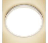 NIBSHOOM Plafon LED Techo IP44 Lampara Techo 4000K Ø22CM