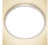 NIBSHOOM Plafon LED Techo IP44 Lampara Techo 4000K Ø30CM