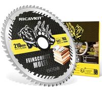 NICAVKIT Hoja de sierra circular de 210 x 30 mm de diámetro para madera, metal y aluminio, etc. Disco de Corte multimaterial 210 x 30 mm, compatible con Bosch, Makita y Dewalt, etc.