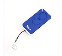 Nice Era-Inti - Mando a distancia original con 2 botones, 433,92 MHz, código variable, sustituye a mando a distancia Nice Very VR - One ON1 ON2 y FLOR FLO2R-S FLO1R-S para abrir puertas (azul)
