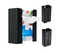 NICEME Caja de Pañuelos, Porta Pañuelos Magnético, Distancia Ajustable, Adecuado para el Hogar, la Cocina, el Refrigerador y la Lavadora, Negro
