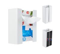 NICEME Caja de Pañuelos, Porta Pañuelos Magnético, Distancia Ajustable, Adecuado para el Hogar, la Cocina, el Refrigerador y la Lavadora, Blanco