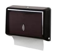 NICEME Dispensador De Papel Toalla，Dispensadores De Papel HigiéNico Montado A Pared Admite 200 Toallas，DoméStico，ABS，Negro