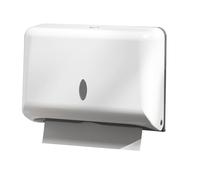 NICEME Dispensador de Toallas,dispensador Papel secamanos,para Papel Secamanos Plegadas en C, en Z e Intercaladas,Admite 200 Toallas -Blanco