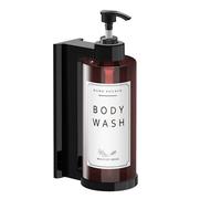 NICEME Dispensadores de Jabón de Montaje en Pared,Dispensador de Jabón de 300ml de Montaje en Pared Sin Taladro Dispensador - Diseño de Apertura con Llave+Etiquetas