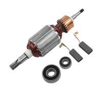 Niceminiwall Conjunto de armadura con rodamientos y cepillos de carbono compatible con los modelos de martillo rotativo Makita HR4010C HR4001C HR4011C pieza de herramienta eléctrica de repuesto