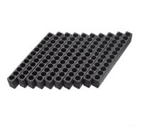 Niceminiwall Estante de almacenamiento para destornilladores | Para bancos sin desorden, diseño de acceso rápido, adecuado para bricolaje, acabado negro y rojo, 12 agujeros cada uno