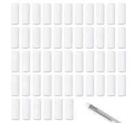 NICENEEDED 50 Recambio de Goma de Borrar para Portaminas, Gomas de Borrar Blancas de 12 x 4mm Que No Dejan Rastro, de Recambio para Portaminas.