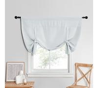 NICETOWN Cortina Opaca con Aislamiento térmico para baño, Cortina Romana para Ventana pequeña, cenefas Cortas para decoración del hogar (1 Panel, 52 Pulgadas de Ancho x 45 Pulgadas de Largo, Color