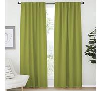 NICETOWN - Cortina Opacas, con Dobladillo Trasero para Barra, Color Liso