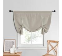 NICETOWN Cortinas pequeñas para Ventana de baño, Opacas, con Aislamiento térmico, para Cocina, Cortinas Cortas con Dobladillo para Barra, 1 Unidad, 52 Pulgadas de Ancho x 45 Pulgadas de Largo, Color