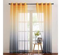 NICETOWN Cortinas Salon Modernas 2 Piezas, Estampado Degradado