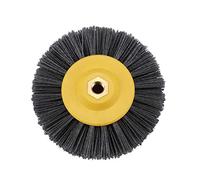 Nicfaky 1 pieza 150 x 40 mm x M14 P60 Nylon abrasivo Cepillo pulido rueda para muebles Antiquing Lijado