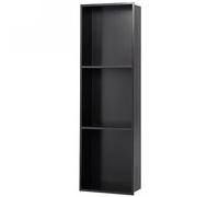Nicho de ducha de acero inoxidable, estante cuadrado empotrado para almacenamiento de baño, diseño duradero, fácil de instalar, ideal para champú y artículos de tocador, solución moderna