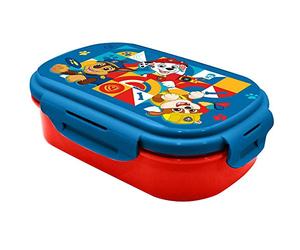 Nickelodeon Kids Licensing - Sandwichera Infantil con Cubierto La Patrulla Canina, Caja Porta Bocadillos para Niños, Diseño Resistente y Fácil de Usar