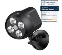 NICREW Aplique Pared Exterior Sin Cable, Foco LED Con Sensor de Movimiento y Batería para Aire Libre (1 Pieza)