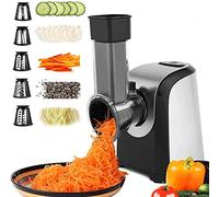 Nictemaw 5 en 1 Cortador de Verduras Eléctrico y Rallador Multi,150W