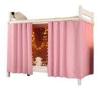 NIDONE Cortinas Opacas para litera, 2 Paneles, Cortina de privacidad para litera con Cuerda y Ganchos para el hogar, Dormitorio, Estudiantes universitarios, 47 x 79 Pulgadas, Estilo 4
