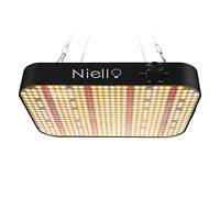 Niello Lamparas LED Cultivo, 600w Lámparas de Crecimiento, 588LEDs Grow Light para plantas de interior, luz de planta de espectro completo con función regulable y en cadena para VEG, flores